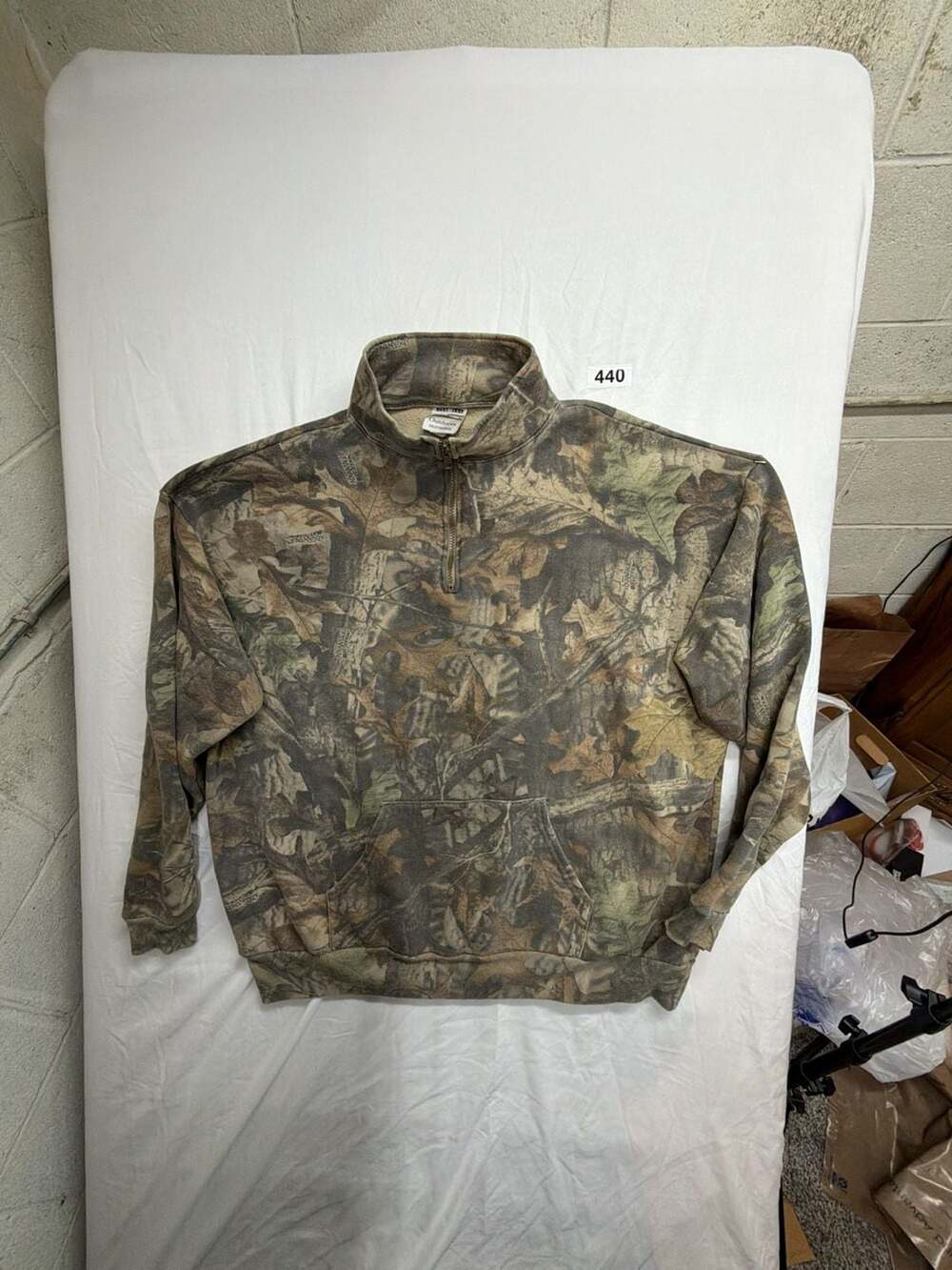 Jerzees Outdoors Quarter-Zip Pullover Size 3X Camouflage Sweatshirt